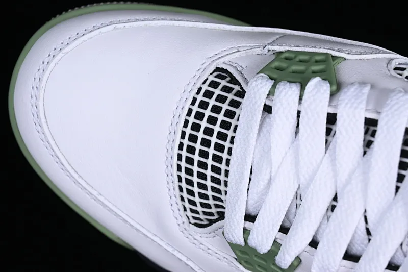 All categories Air Jordan Jordan series basketball shoes Air Jordan 4 foreign trade version Air Jordan 4 Retro "Seafoam" AJ4 Joe 4 white and green AQ9129-103